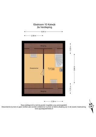 Floorplan - Ebstroom 10, 2221 WC Katwijk